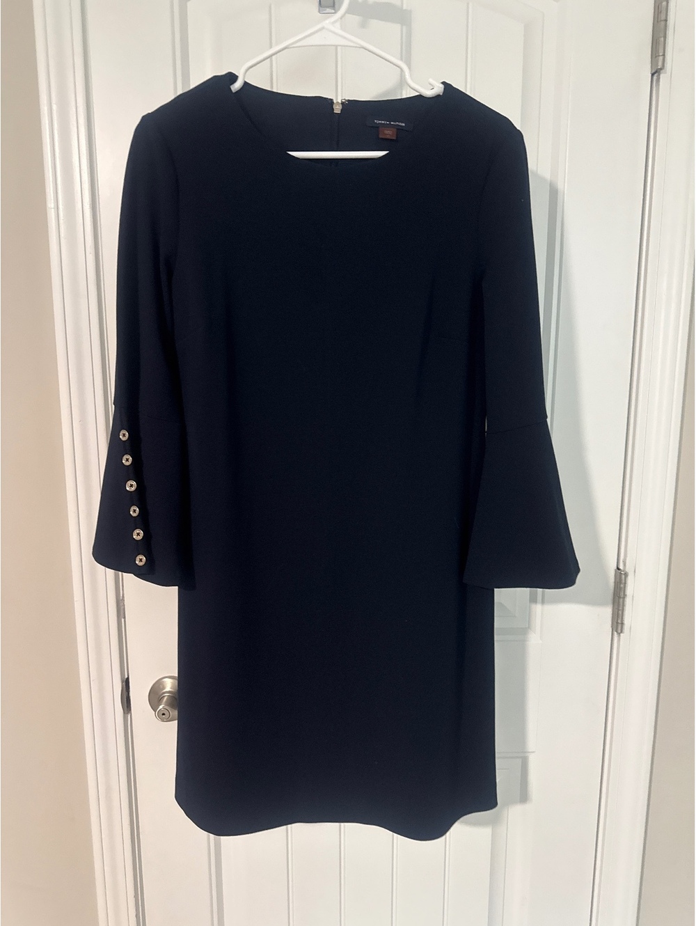 Tommy Hilfiger Navy Blue Bell Sleeve Dress Size 12